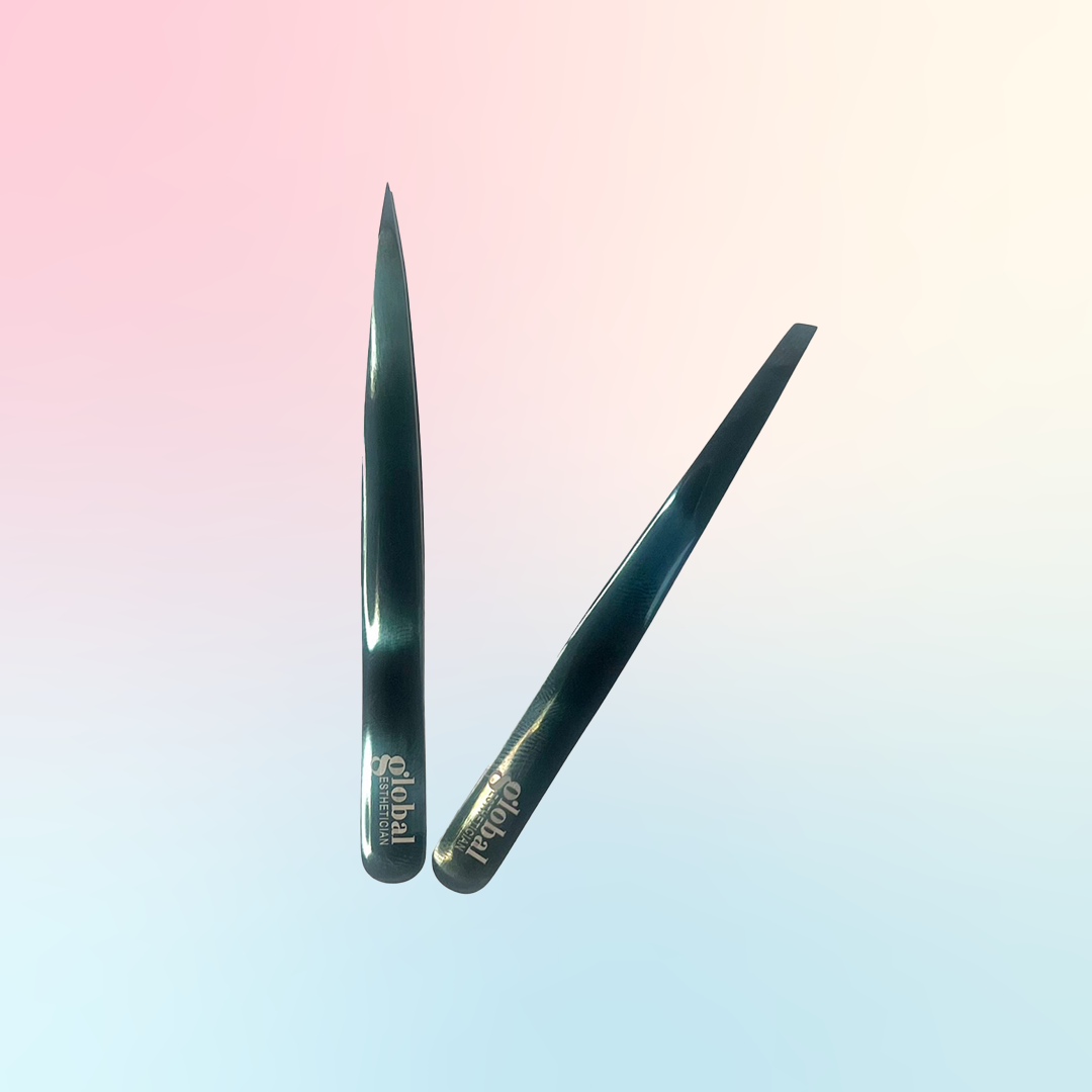 Emerald Black Tweezer Set